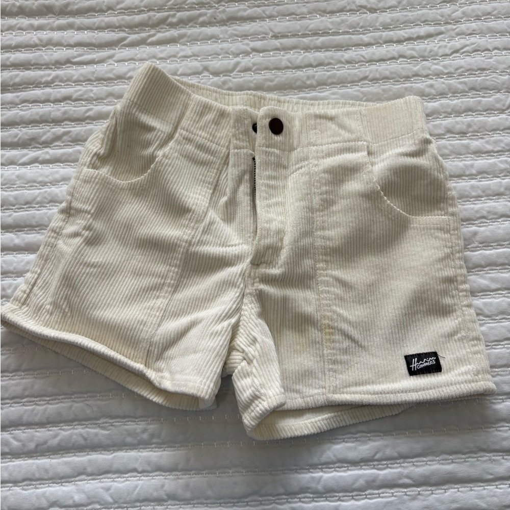 White Hybrid Shorts with Relaxed Fit and Clean Design